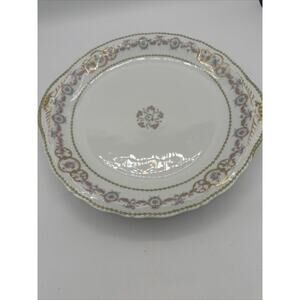 Theodore Haviland Limoges France Round Handled Serving Platter 13” Schleiger 330